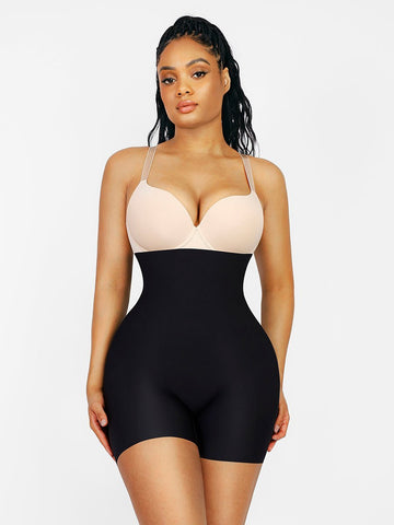 Angelina - High-waisted Butt Lifter With Removable Hip Pads - Bella Fit USSBlack