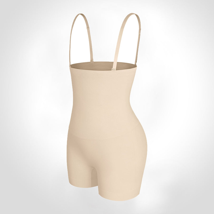 Michelle - Eco-friendly Seamless High-Waisted Tummy Control Short - Bella Fit USXS/SBeige