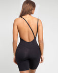 Nadia - Bodyshaper with Low Back and Removable Pads - Bella Fit USBlackXS