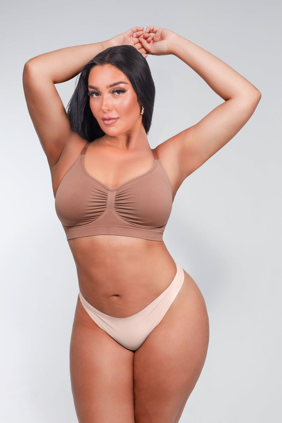 Ashley - Seamless Shaping Bra with Adjustable Shoulder Straps - Bella Fit USSBeige