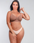 Ashley - Seamless Shaping Bra with Adjustable Shoulder Straps - Bella Fit USSPink