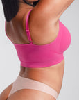 Ashley - Seamless Shaping Bra with Adjustable Shoulder Straps - Bella Fit USSPink