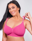 Ashley - Seamless Shaping Bra with Adjustable Shoulder Straps - Bella Fit USSPink