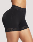 Cindy - High Waist Lace Butt Lifter Tummy Control Panty - Bella Fit USSBlack
