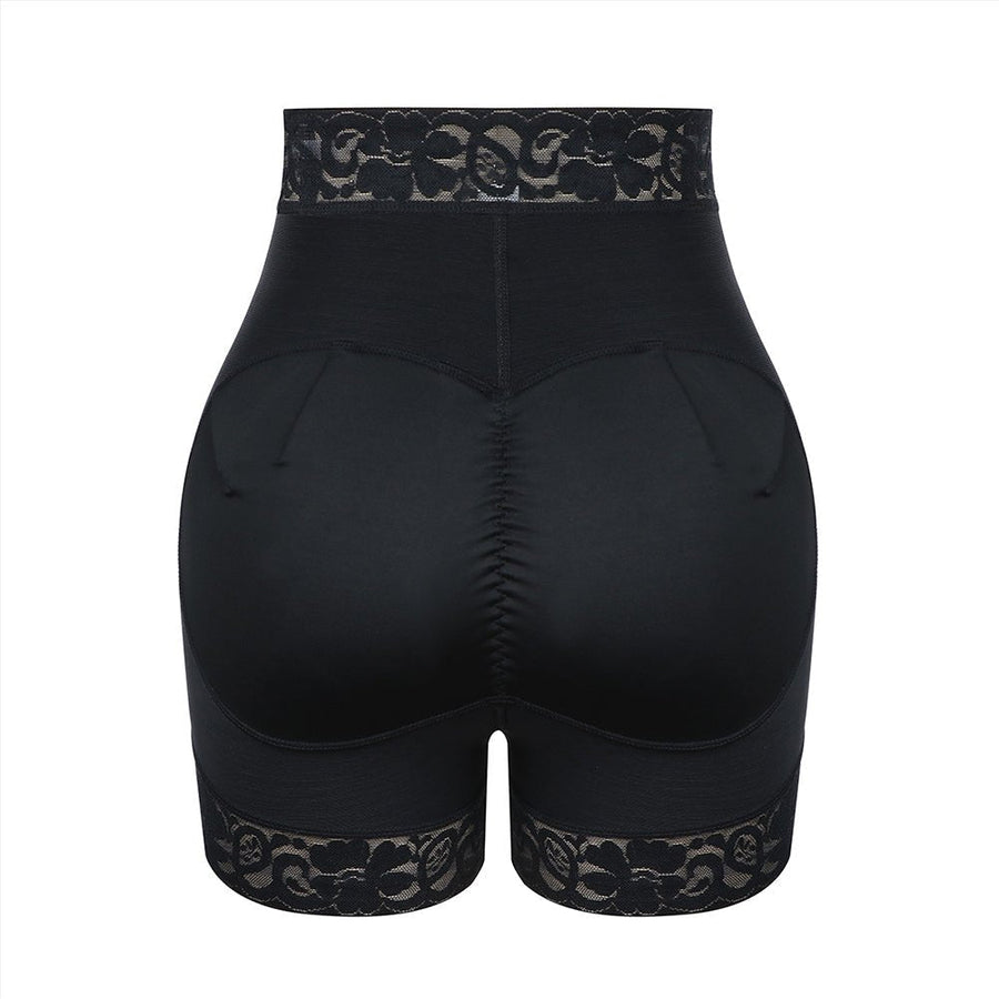Cindy - High Waist Lace Butt Lifter Tummy Control Panty - Bella Fit USSBlack