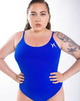 Snatched Built in Shapewear Swimsuit - Power Shaping Effect - Bella Fit USXSBlue