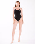 Snatched Built in Shapewear Swimsuit - Power Shaping Effect - Bella Fit USXSBlack