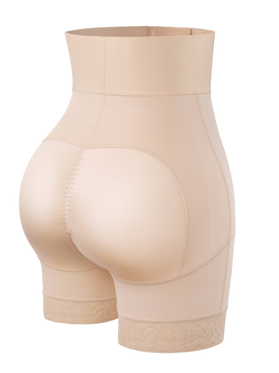 Solid Ribbed Knit Shapewear Shorts Body Shaper for Women Tummy Control  Waist Trainer (Color : White, Size : M.): Buy Online at Best Price in UAE 