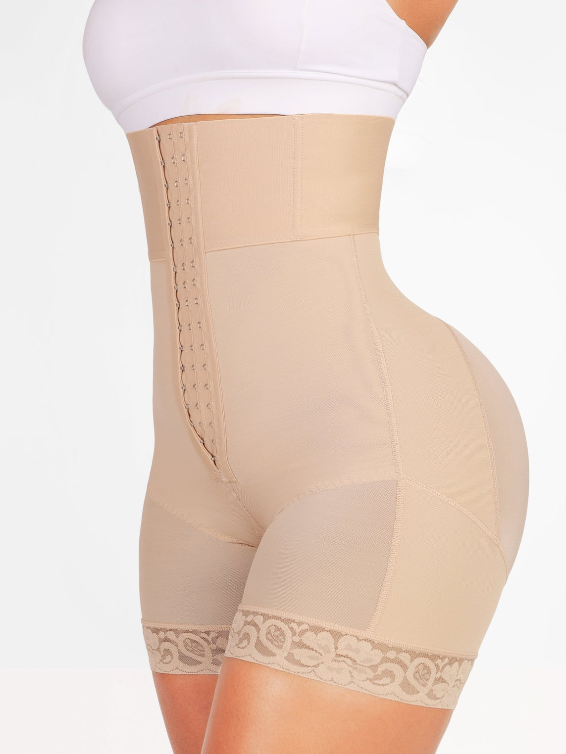 Salome High Waist Compression Shapewear Tummy Control BBL Shorts